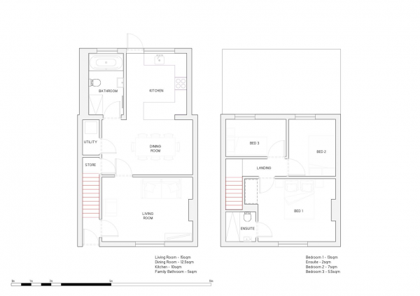 Floor Plan for 3 Bedroom Property to Rent in Oakhouse Road, Bexleyheath, DA6, 7NA - £312 pw | £1350 pcm