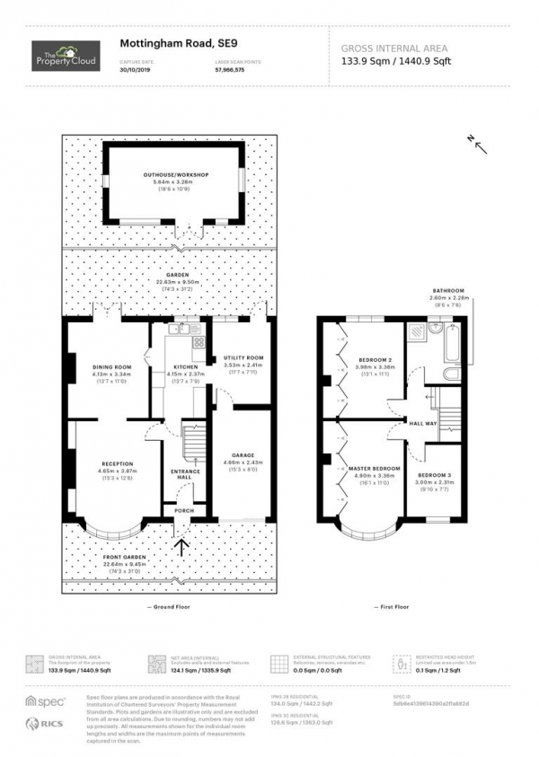 Floor Plan Image for 3 Bedroom Semi-Detached House for Sale in Mottingham Road, London