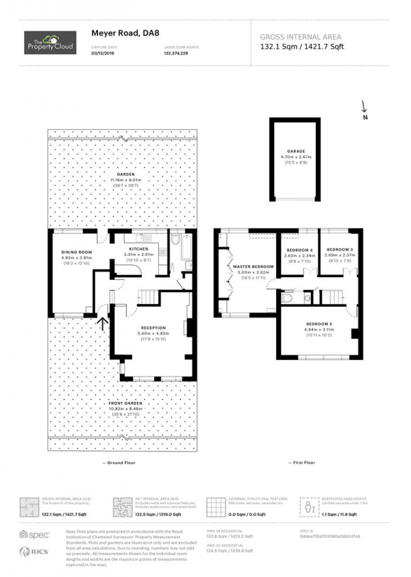 Floor Plan Image for 4 Bedroom Semi-Detached House for Sale in Meyer Road, Erith