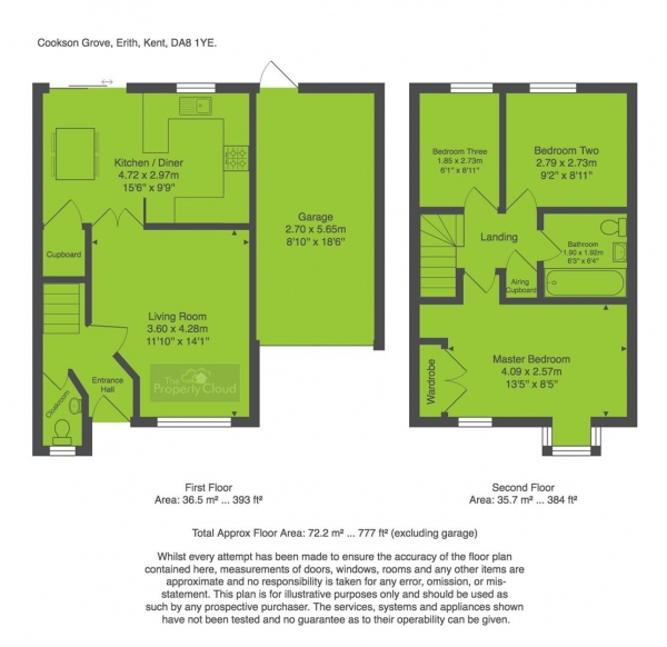 Floor Plan Image for 3 Bedroom Semi-Detached House for Sale in Cookson Grove, Erith