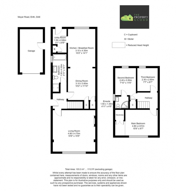 Floor Plan Image for 3 Bedroom Semi-Detached House for Sale in Meyer Road, Erith