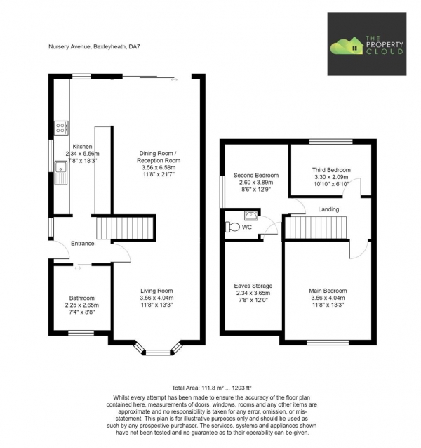 Floor Plan Image for 3 Bedroom Semi-Detached House for Sale in Nursery Avenue, Bexleyheath