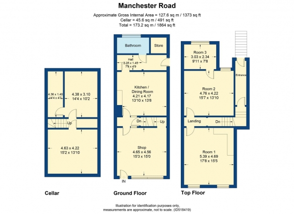 Floor Plan Image for Shop for Sale in Manchester Road, Rochdale