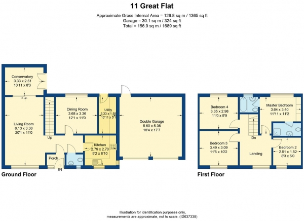 Floor Plan Image for 4 Bedroom Property for Sale in Great Flatt, Rochdale