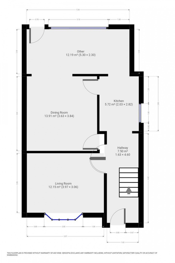 Floor Plan Image for 3 Bedroom Semi-Detached House for Sale in Coronation Avenue, Heywood