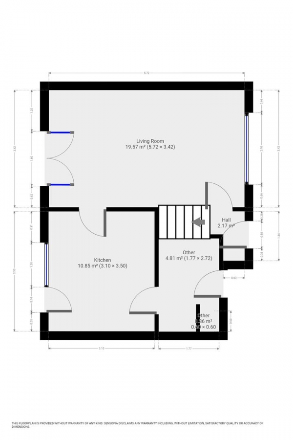 Floor Plan Image for 3 Bedroom Property for Sale in Berwick Close, Heywood