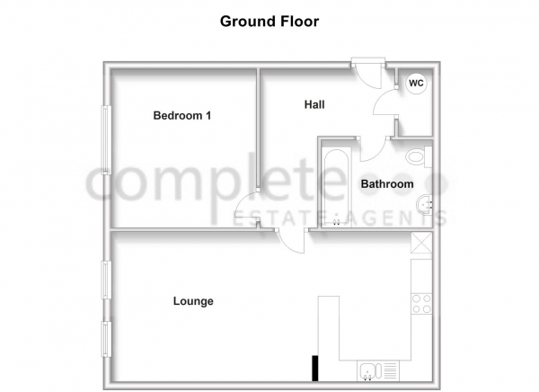 Floor Plan Image for 1 Bedroom Apartment for Sale in Morton Gardens, Rugby