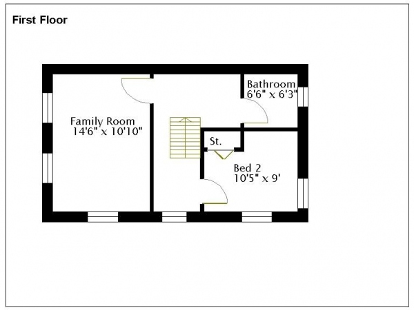 Floor Plan Image for 4 Bedroom Semi-Detached House for Sale in Izod Road, Rugby