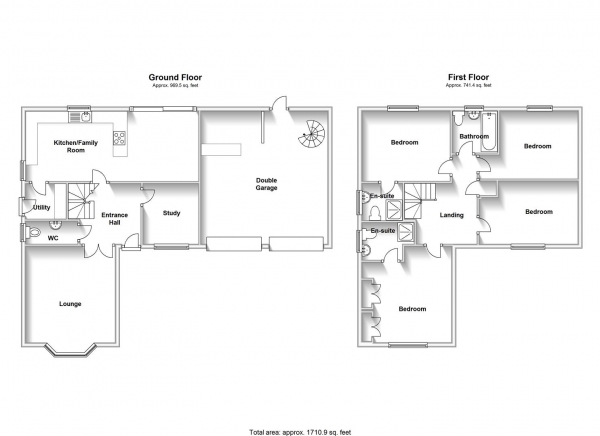 Floor Plan Image for 4 Bedroom Detached House for Sale in Kalfs Drive, Cawston, Rugby