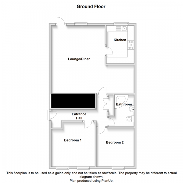 Floor Plan Image for 2 Bedroom Maisonette for Sale in Firs Drive, Rugby