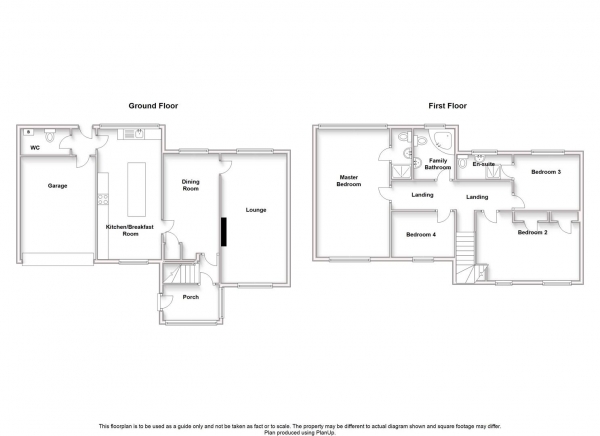 Floor Plan Image for 4 Bedroom Semi-Detached House for Sale in The Ryelands, Lawford Heath, Rugby