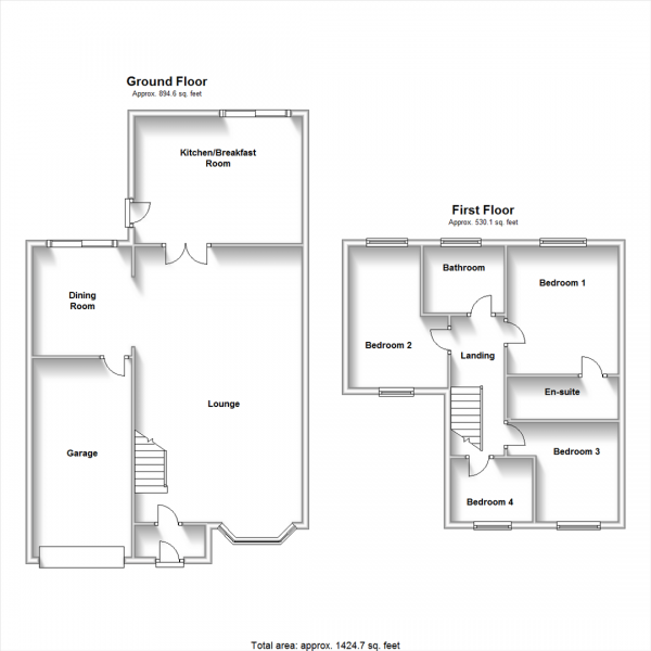 Floor Plan Image for 4 Bedroom Detached House for Sale in Lower Street, Hillmorton, Rugby