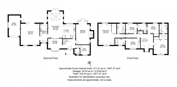 Floor Plan Image for 5 Bedroom Detached House for Sale in Silverdale Gardens, Rugby