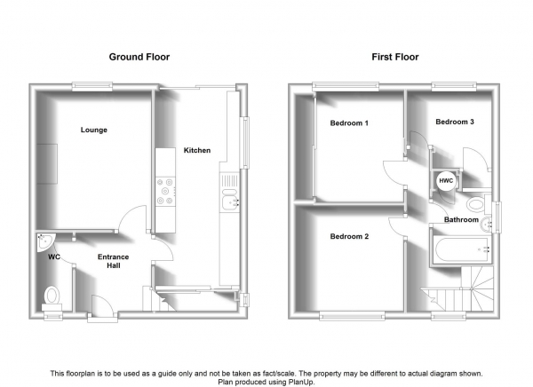 Floor Plan Image for 3 Bedroom Semi-Detached House for Sale in Wordsworth Road, Rugby, Rugby.