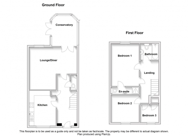 Floor Plan Image for 3 Bedroom Mews for Sale in Overbecks Close, Rugby