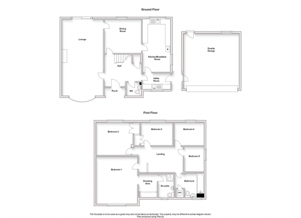 Floor Plan Image for 5 Bedroom Detached House for Sale in Bawnmore Road, Rugby