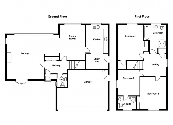 Floor Plan Image for 4 Bedroom Property for Sale in Church Walk, Bilton, Rugby