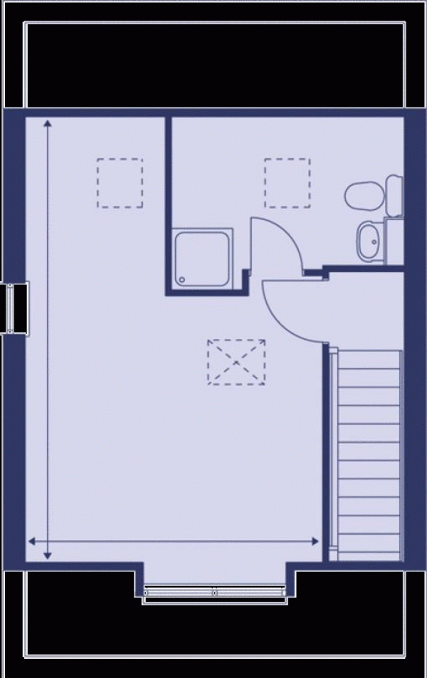 Floor Plan Image for 3 Bedroom End of Terrace House for Sale in Hidcote Close, Rugby