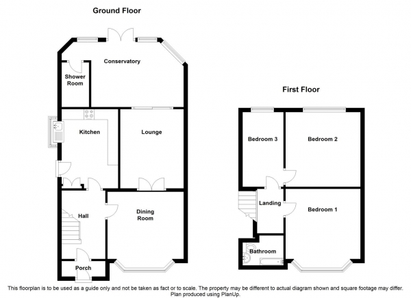 Floor Plan Image for 3 Bedroom Semi-Detached House for Sale in Slade Road, Rugby