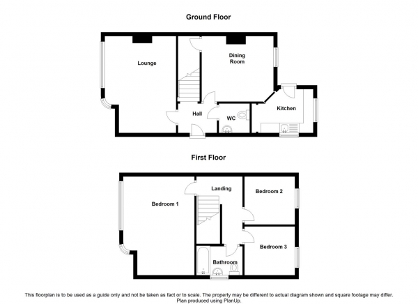 Floor Plan Image for 3 Bedroom Semi-Detached House for Sale in Bennett Street, Rugby