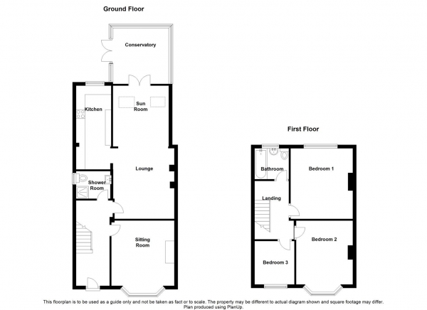 Floor Plan Image for 3 Bedroom Semi-Detached House for Sale in Eastlands Road, Rugby