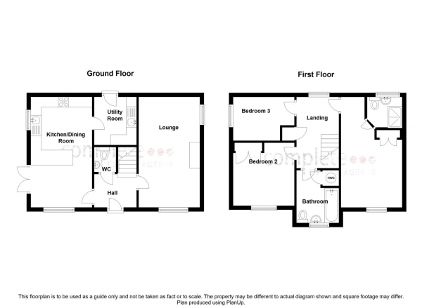 Floor Plan Image for 3 Bedroom Detached House for Sale in Frewen Road, Cawston, Rugby