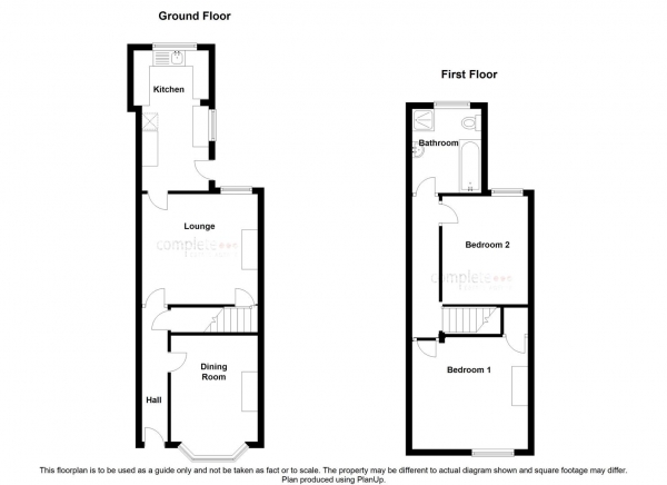 Floor Plan Image for 2 Bedroom Terraced House for Sale in Rokeby Street, Rugby