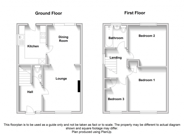 Floor Plan Image for 3 Bedroom Detached House for Sale in Ulverston, Brownsover, Rugby