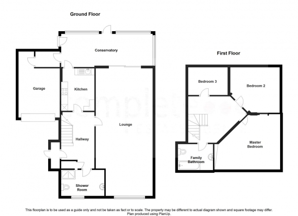 Floor Plan Image for 3 Bedroom Property for Sale in Sheridan Close, Rugby