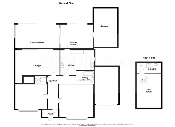 Floor Plan Image for 2 Bedroom Detached Bungalow for Sale in Fawsley Leys, Rugby