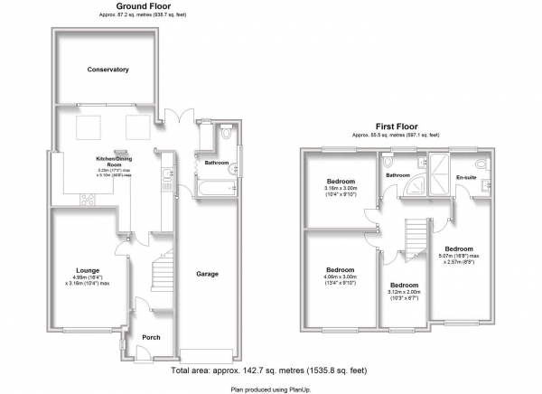 Floor Plan Image for 4 Bedroom Semi-Detached House for Sale in Pantolf Place, Rugby