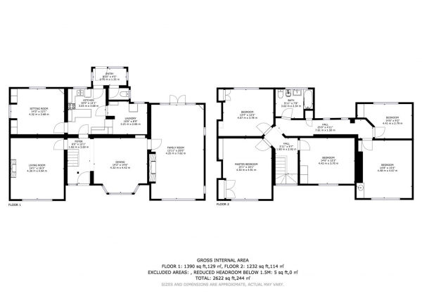 Floor Plan Image for 5 Bedroom Detached House for Sale in Lilbourne Road, Clifton Upon Dunsmore, Rugby