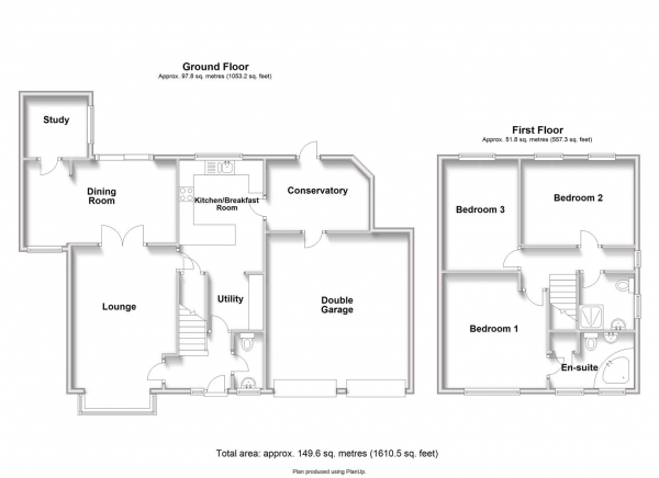 Floor Plan Image for 3 Bedroom Property for Sale in Cockerills Meadow, Rugby