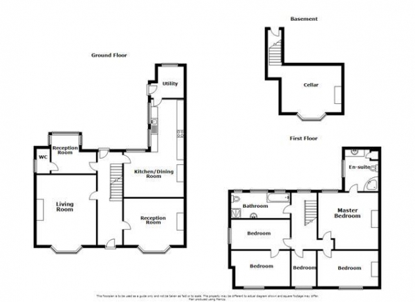 Floor Plan for 5 Bedroom Property for Sale in Hillmorton Road, Rugby, CV22, 5AE - Guide Price &pound450,000