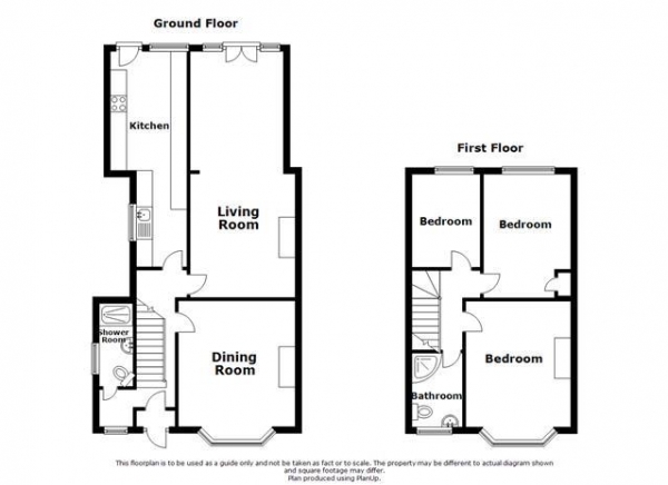 Floor Plan Image for 3 Bedroom Property for Sale in Stanley Road, Rugby