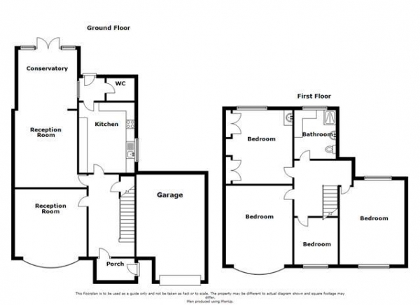 Floor Plan Image for 4 Bedroom Semi-Detached House for Sale in South Road, Clifton Upon Dunsmore, Rugby