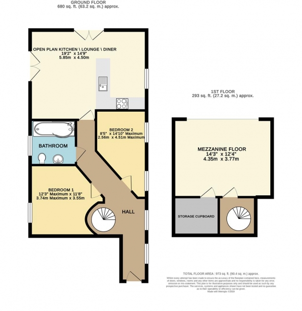 Floor Plan Image for 3 Bedroom Apartment for Sale in Guys Common, Dunchurch, Rugby