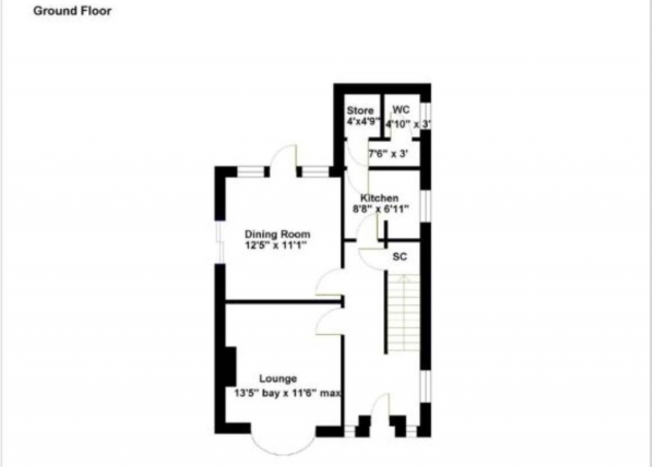 Floor Plan Image for 3 Bedroom Semi-Detached House for Sale in Cromwell Road, Southfields, Rugby