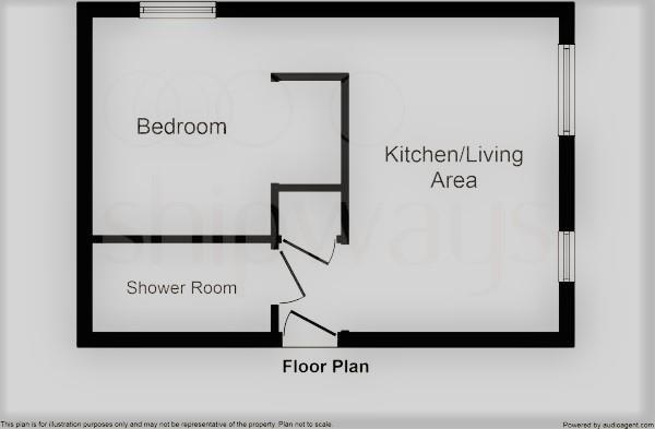 Floor Plan Image for 1 Bedroom Studio for Sale in Follager Road, Rugby