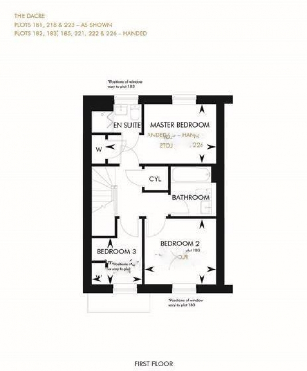 Floor Plan Image for 3 Bedroom Semi-Detached House for Sale in Hawthorn Close, Rugby