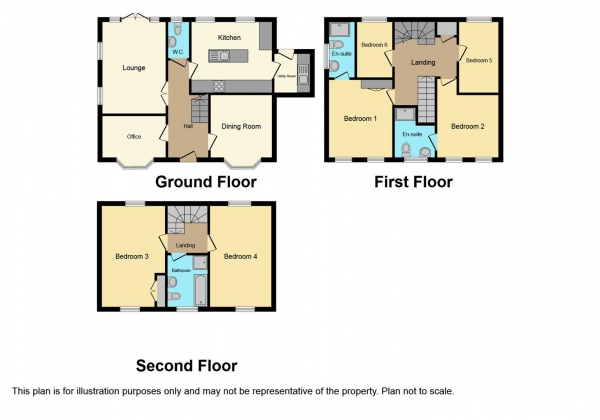 Floor Plan Image for 6 Bedroom Detached House for Sale in The Hall Close, Dunchurch, Rugby