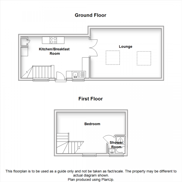 Floor Plan Image for 1 Bedroom Property for Sale in Gas Street, Rugby