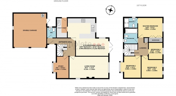 Floor Plan Image for 4 Bedroom Detached House for Sale in Aikman Green, Grandborough, Rugby