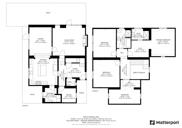 Floor Plan for 4 Bedroom Detached House for Sale in Hillmorton Lane, Clifton Upon Dunsmore, Rugby, CV23, 0BE - Guide Price &pound795,000