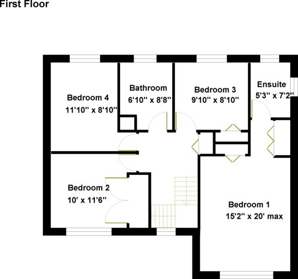 Floor Plan for 4 Bedroom Property for Sale in Strath Close, Rugby, CV21, 4GA - Guide Price &pound409,950