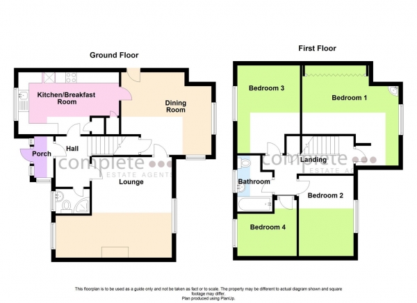 Floor Plan Image for 4 Bedroom Detached House for Sale in Norton Leys, Rugby