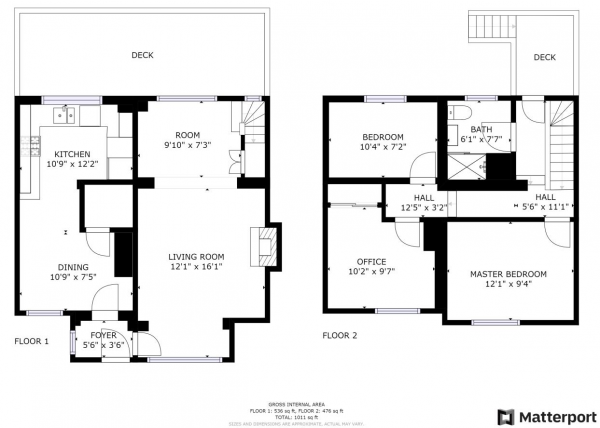 Floor Plan for 3 Bedroom Property for Sale in The Locks, Hillmorton, Rugby, CV21, 4PP - Offers in Excess of &pound239,950