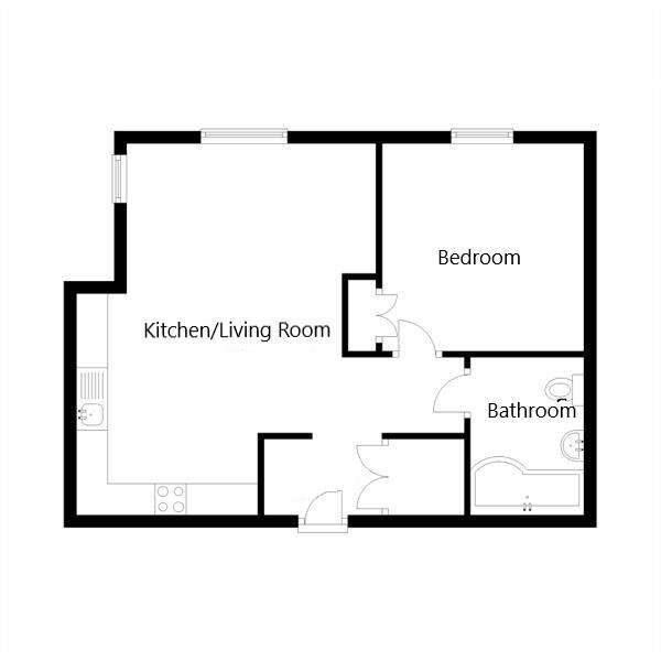 Floor Plan Image for 1 Bedroom Apartment for Sale in Nightingale Gardens, Coton Meadows, Rugby