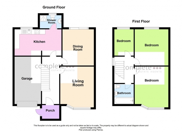 Floor Plan Image for 3 Bedroom Semi-Detached House for Sale in Kingsway, Rugby