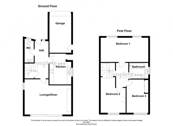 Floor Plan Image for 3 Bedroom Detached House for Sale in Alwyn Road, Bilton, Rugby